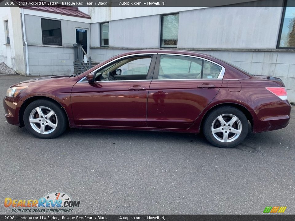 2008 Honda Accord LX Sedan Basque Red Pearl / Black Photo #5
