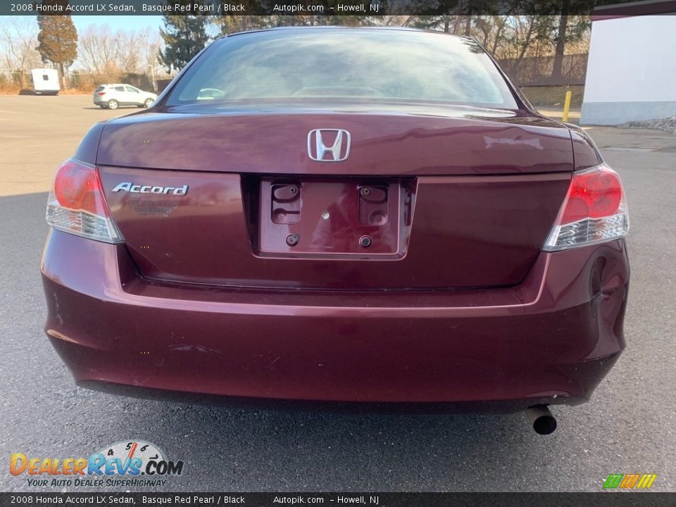 2008 Honda Accord LX Sedan Basque Red Pearl / Black Photo #7