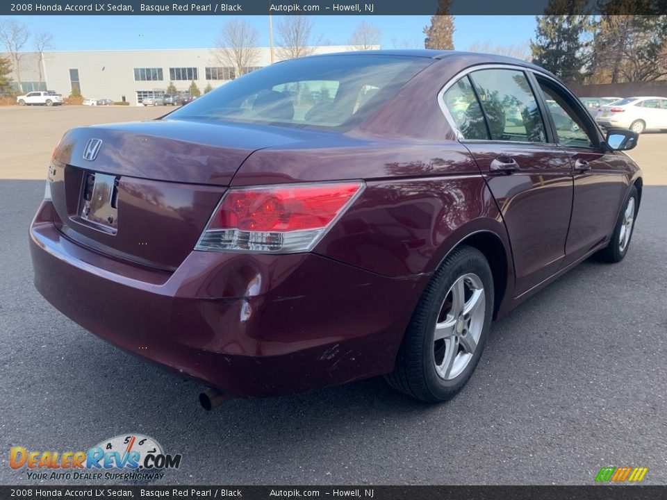 2008 Honda Accord LX Sedan Basque Red Pearl / Black Photo #8
