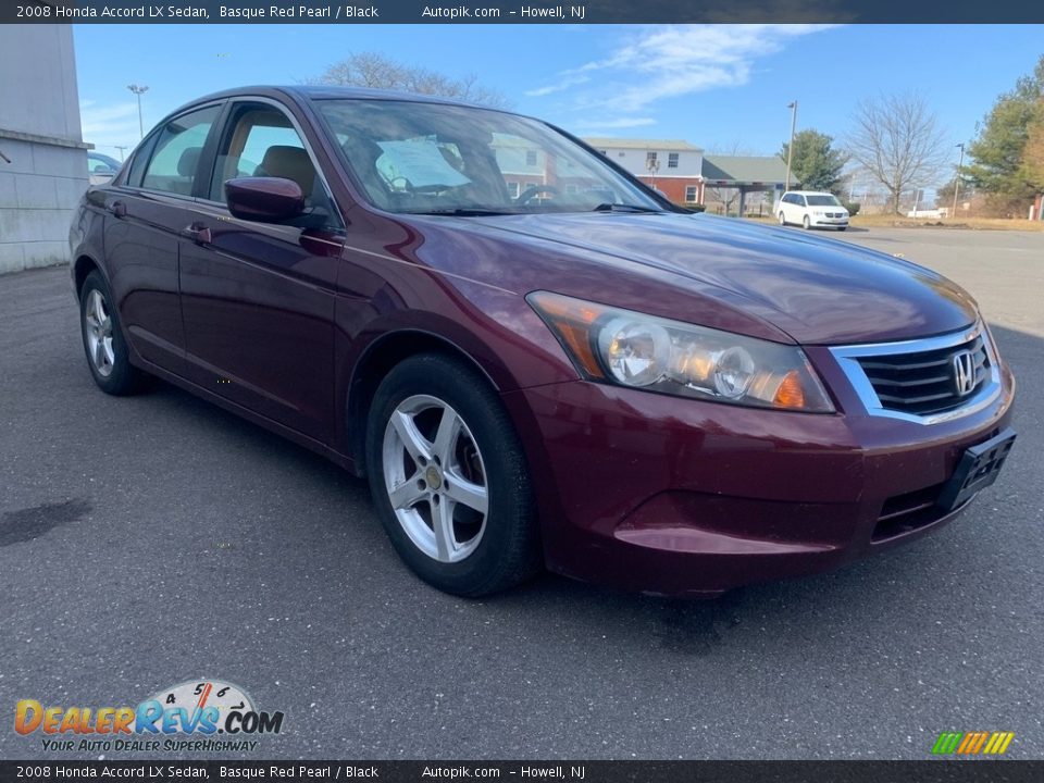 2008 Honda Accord LX Sedan Basque Red Pearl / Black Photo #10