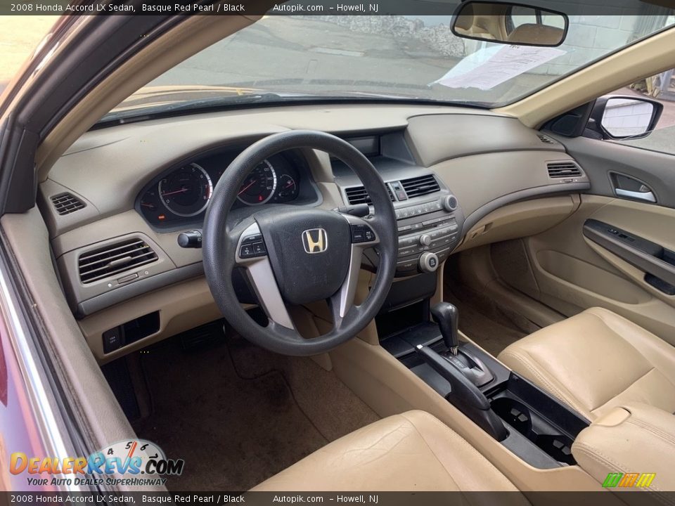 2008 Honda Accord LX Sedan Basque Red Pearl / Black Photo #12