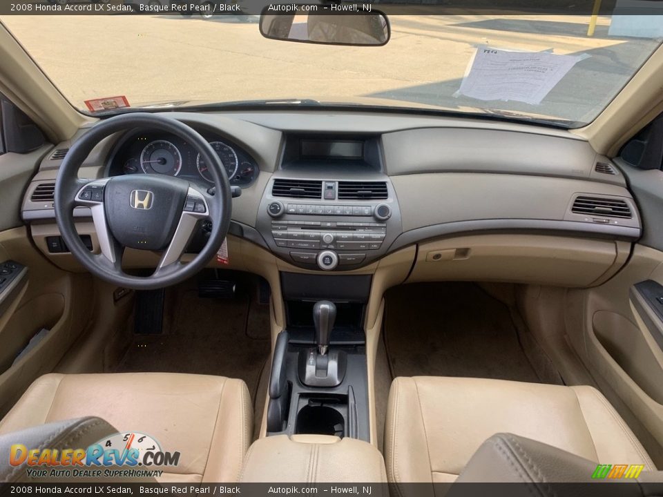 2008 Honda Accord LX Sedan Basque Red Pearl / Black Photo #13
