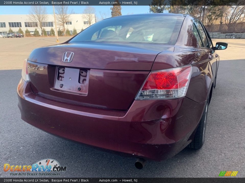 2008 Honda Accord LX Sedan Basque Red Pearl / Black Photo #14