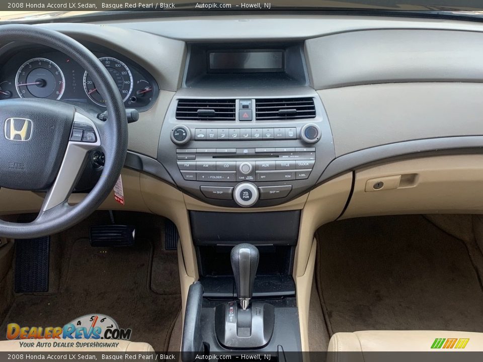 2008 Honda Accord LX Sedan Basque Red Pearl / Black Photo #15