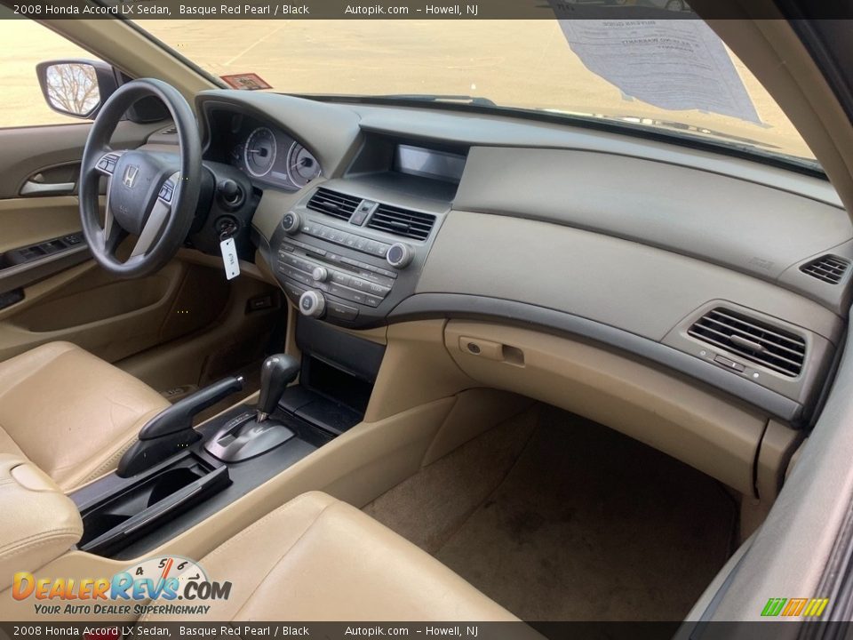 2008 Honda Accord LX Sedan Basque Red Pearl / Black Photo #16