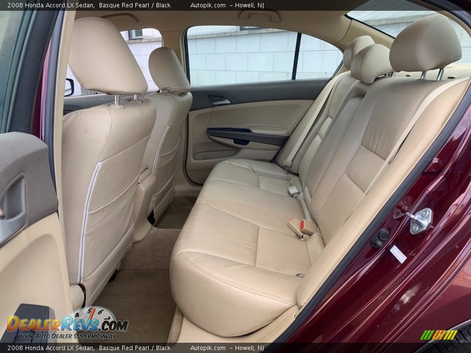 2008 Honda Accord LX Sedan Basque Red Pearl / Black Photo #19