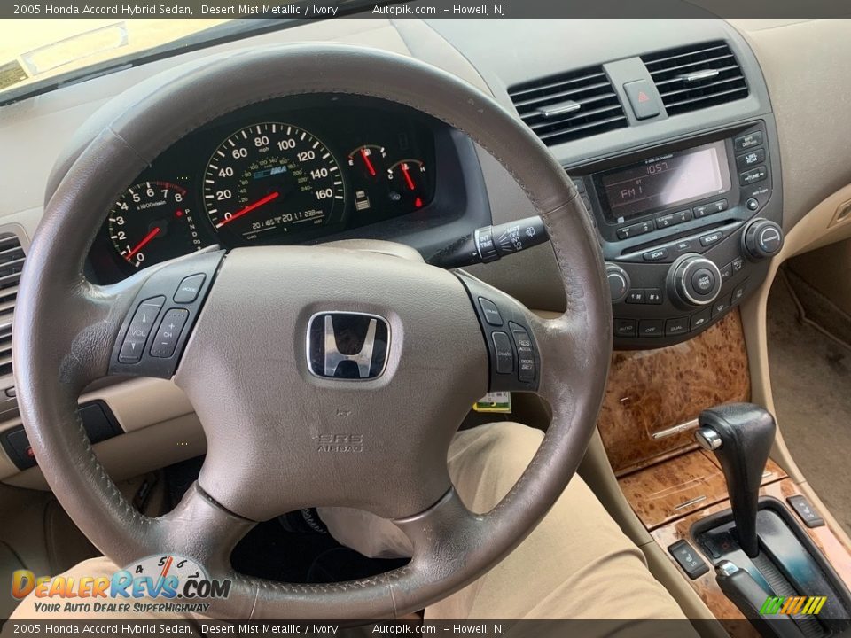 2005 Honda Accord Hybrid Sedan Desert Mist Metallic / Ivory Photo #21