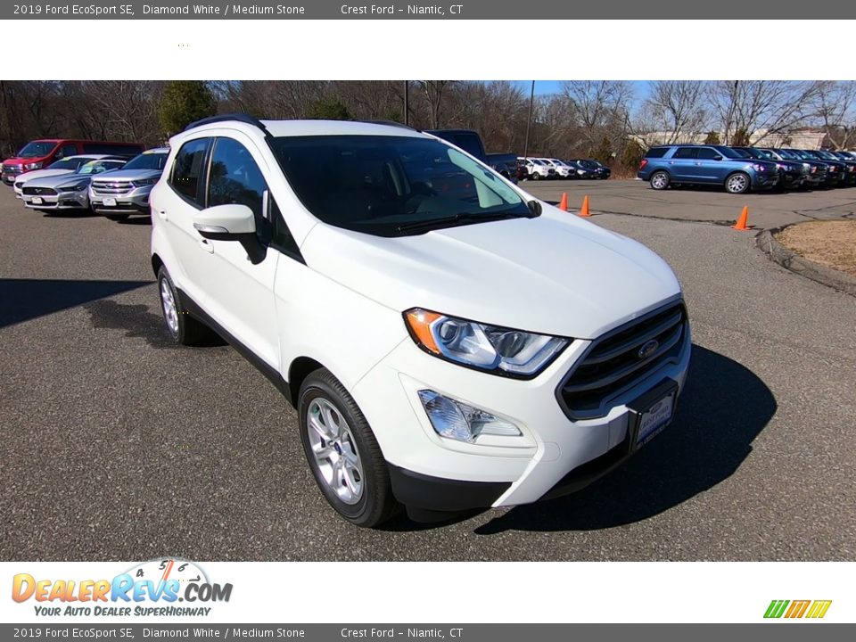 2019 Ford EcoSport SE Diamond White / Medium Stone Photo #1