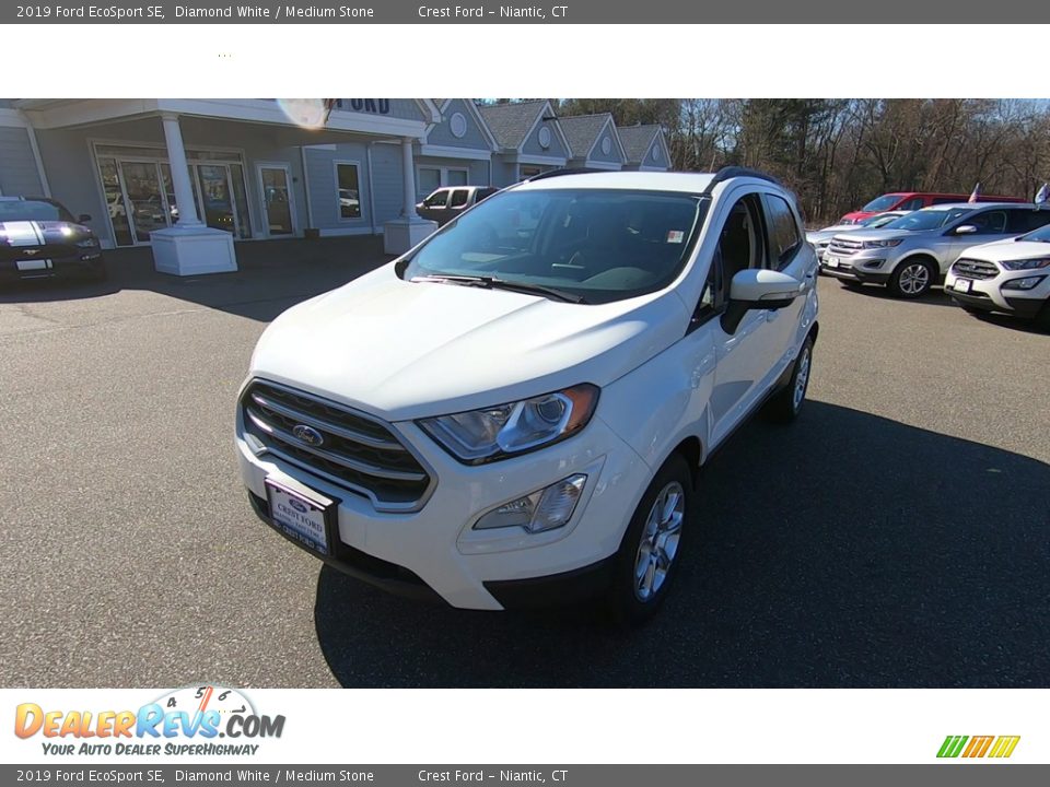 2019 Ford EcoSport SE Diamond White / Medium Stone Photo #3