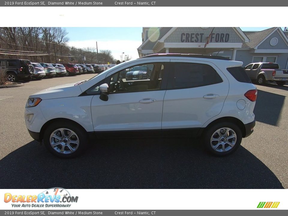 2019 Ford EcoSport SE Diamond White / Medium Stone Photo #4
