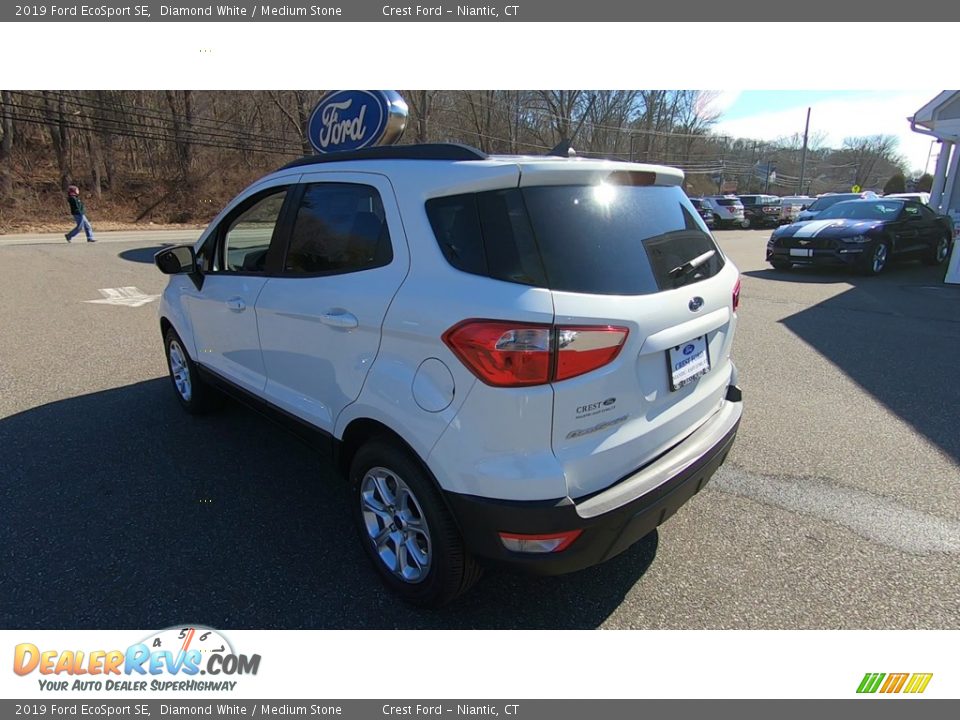 2019 Ford EcoSport SE Diamond White / Medium Stone Photo #5