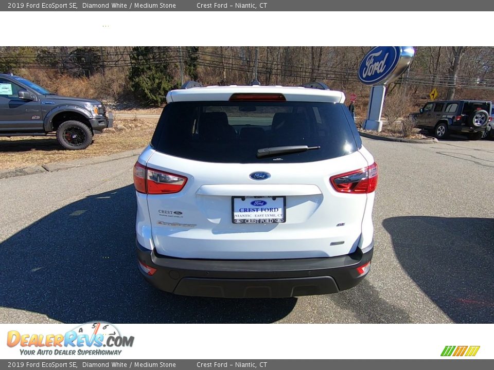 2019 Ford EcoSport SE Diamond White / Medium Stone Photo #6