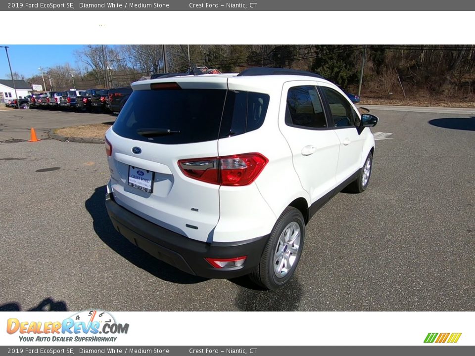 2019 Ford EcoSport SE Diamond White / Medium Stone Photo #7