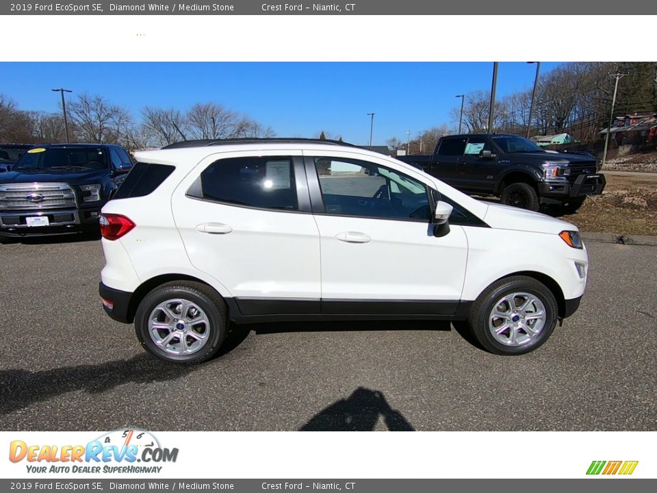2019 Ford EcoSport SE Diamond White / Medium Stone Photo #8