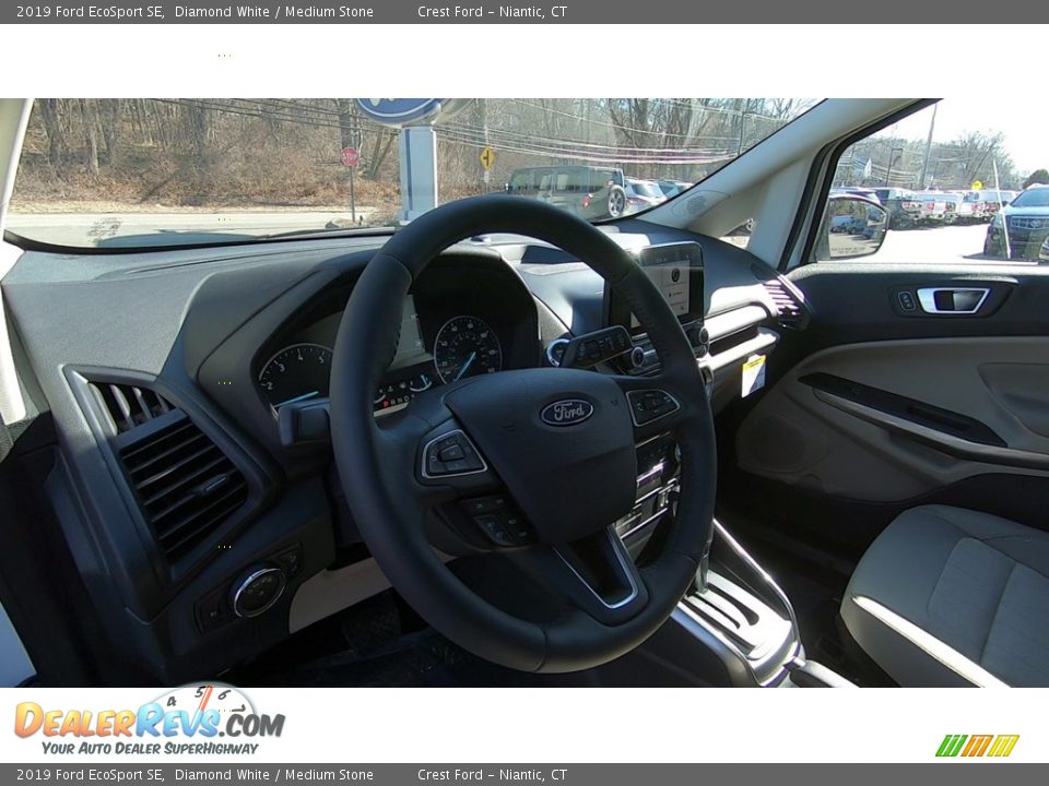 2019 Ford EcoSport SE Diamond White / Medium Stone Photo #11