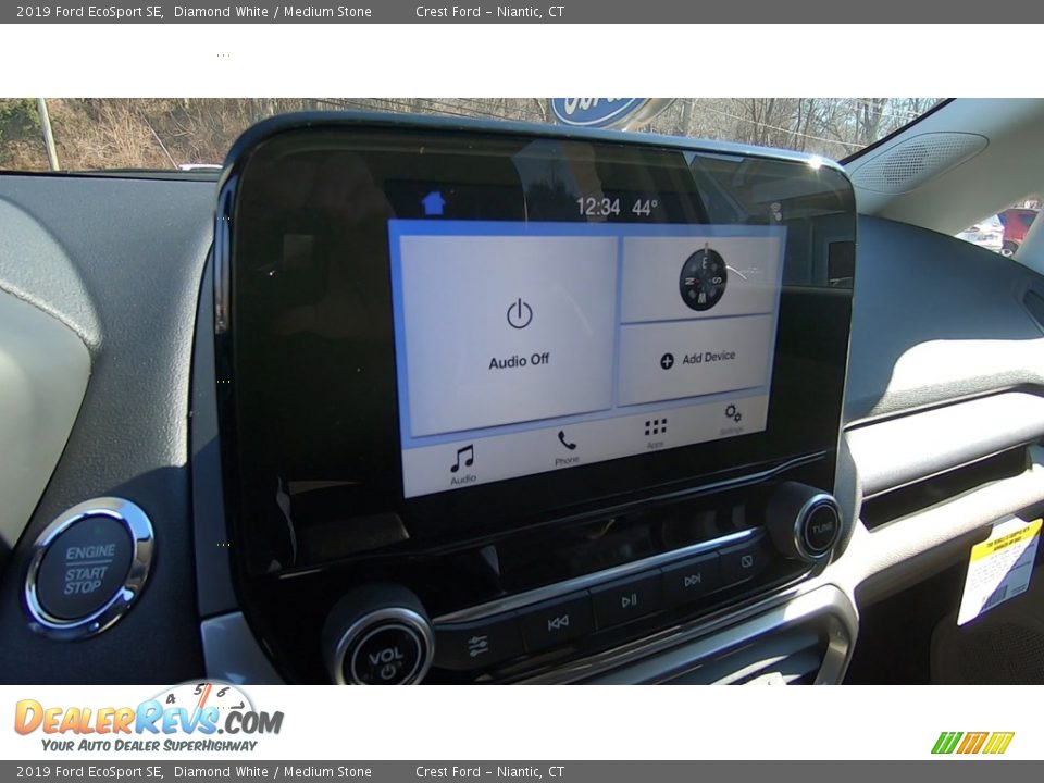 2019 Ford EcoSport SE Diamond White / Medium Stone Photo #15