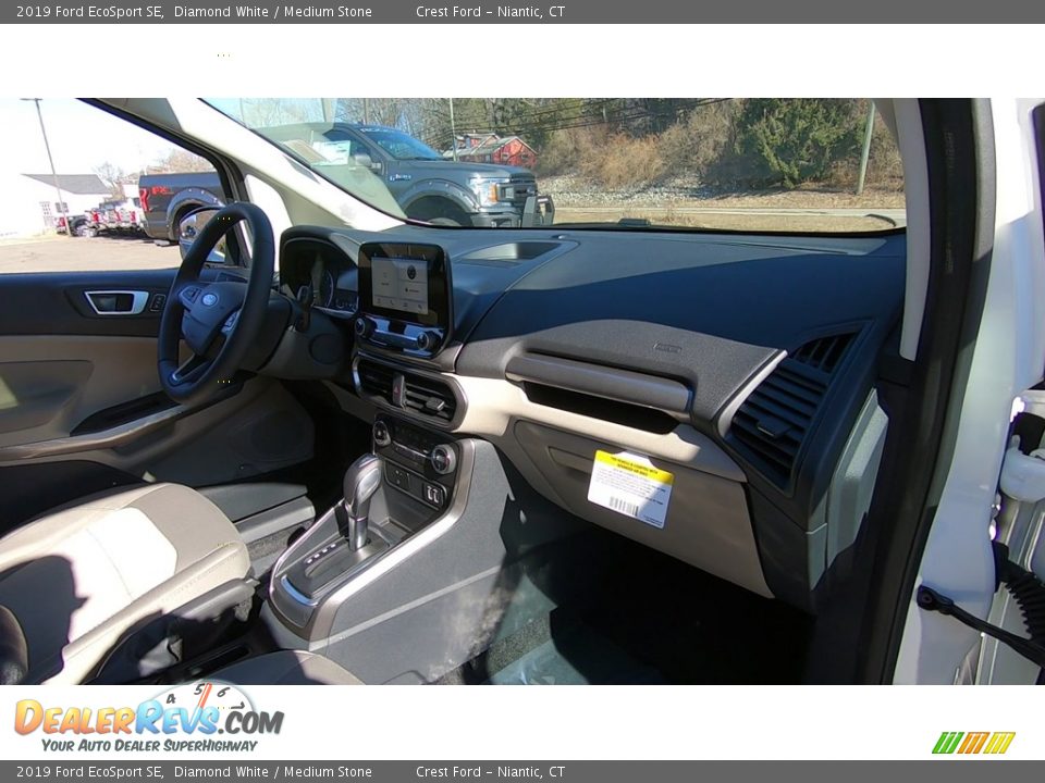 2019 Ford EcoSport SE Diamond White / Medium Stone Photo #26