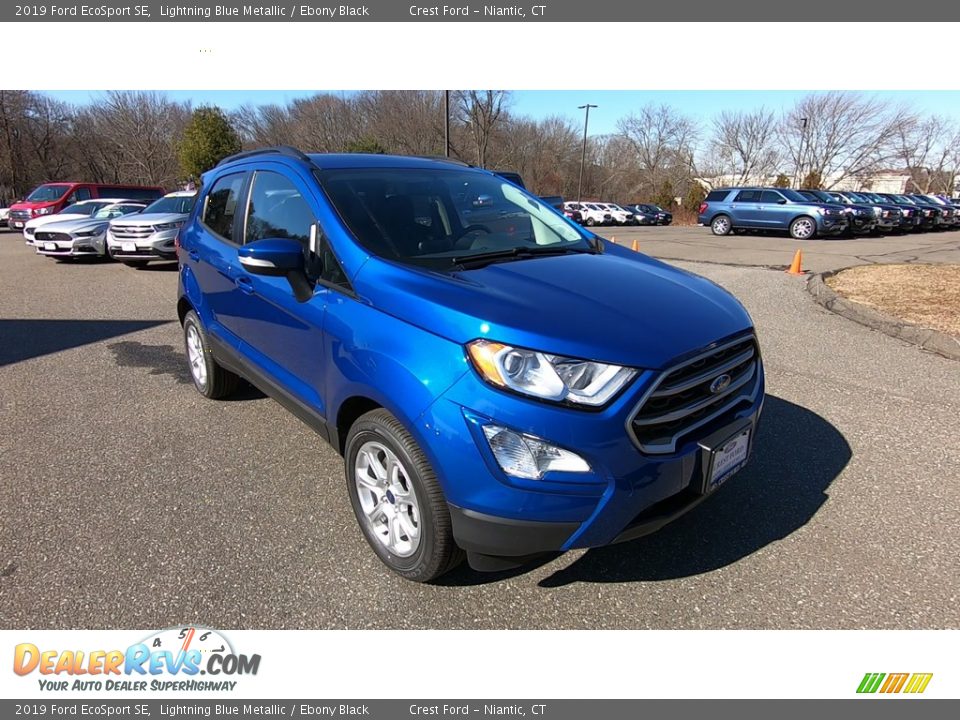 2019 Ford EcoSport SE Lightning Blue Metallic / Ebony Black Photo #1
