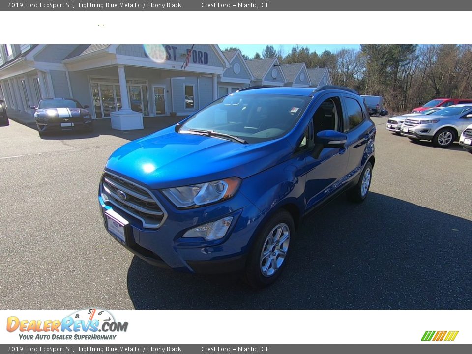 2019 Ford EcoSport SE Lightning Blue Metallic / Ebony Black Photo #3