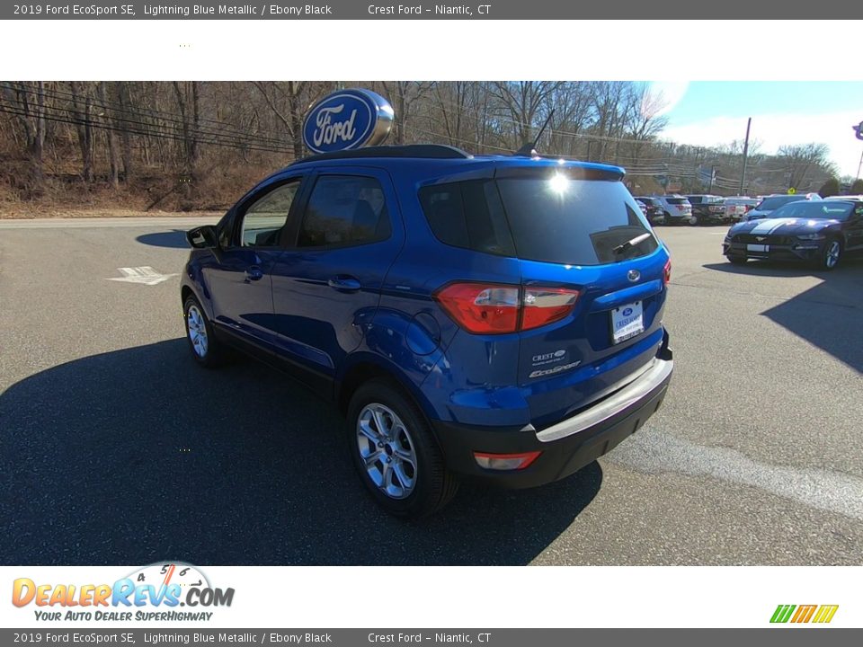2019 Ford EcoSport SE Lightning Blue Metallic / Ebony Black Photo #5
