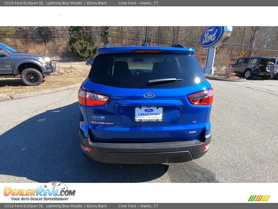 2019 Ford EcoSport SE Lightning Blue Metallic / Ebony Black Photo #6