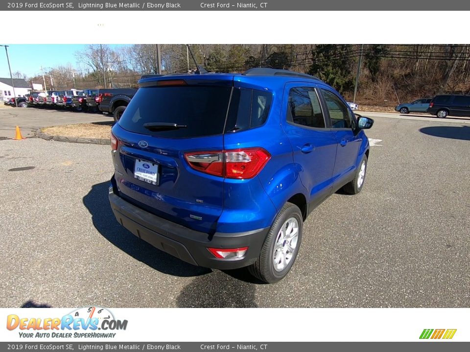 2019 Ford EcoSport SE Lightning Blue Metallic / Ebony Black Photo #7