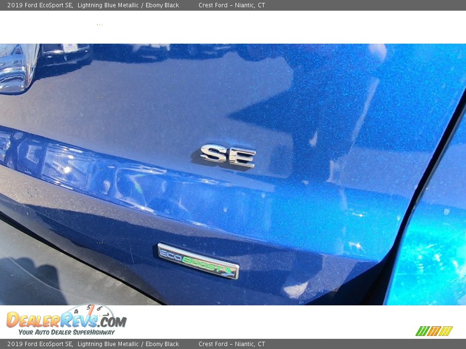 2019 Ford EcoSport SE Lightning Blue Metallic / Ebony Black Photo #9