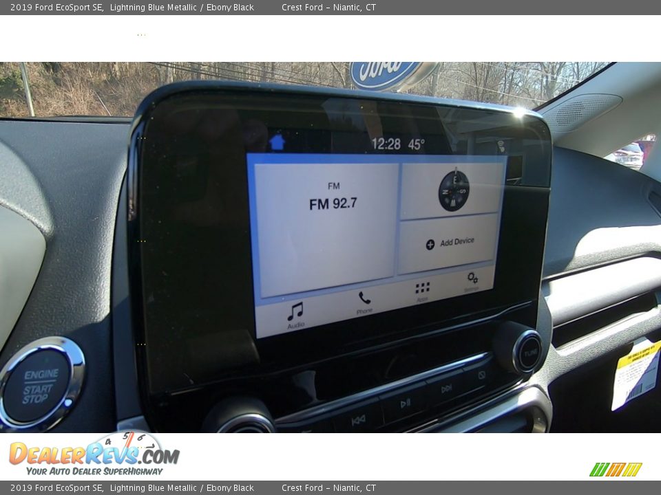 2019 Ford EcoSport SE Lightning Blue Metallic / Ebony Black Photo #15