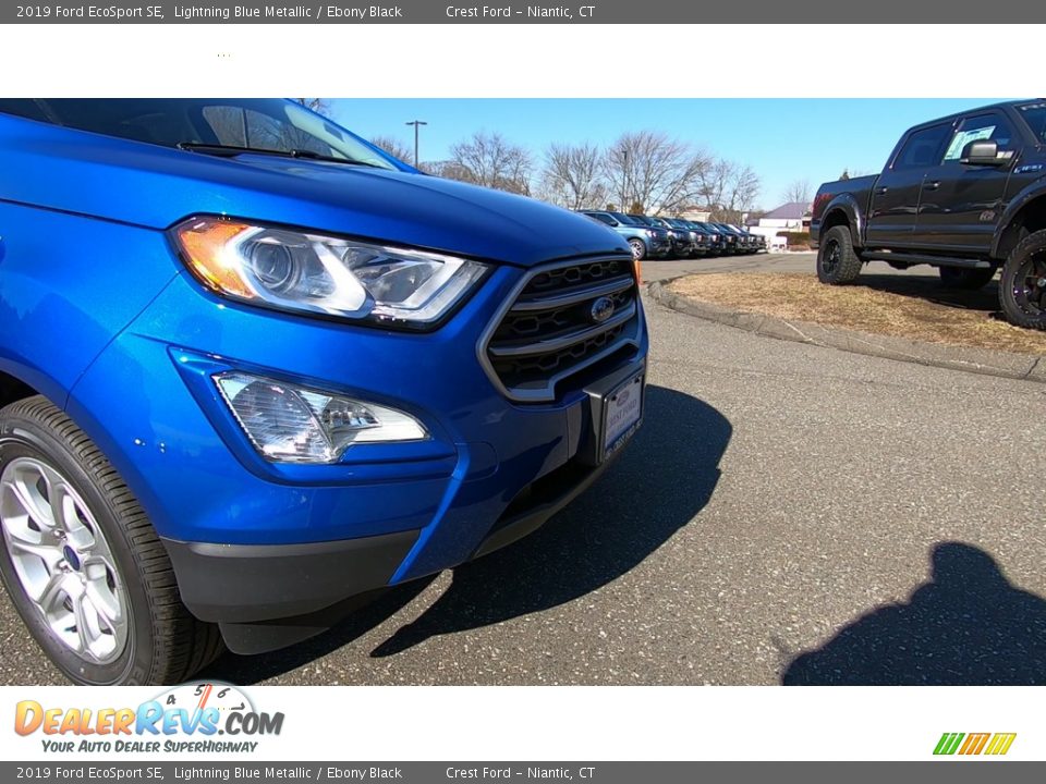 2019 Ford EcoSport SE Lightning Blue Metallic / Ebony Black Photo #28