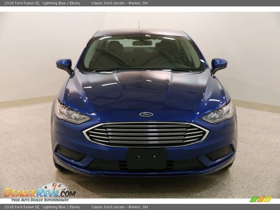 2018 Ford Fusion SE Lightning Blue / Ebony Photo #2