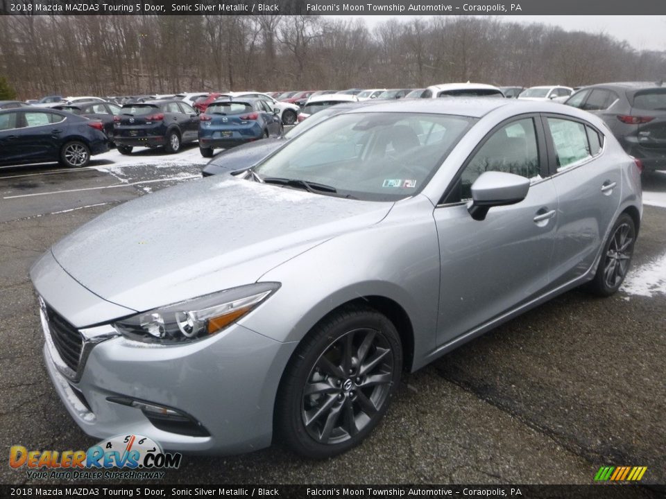 2018 Mazda MAZDA3 Touring 5 Door Sonic Silver Metallic / Black Photo #2