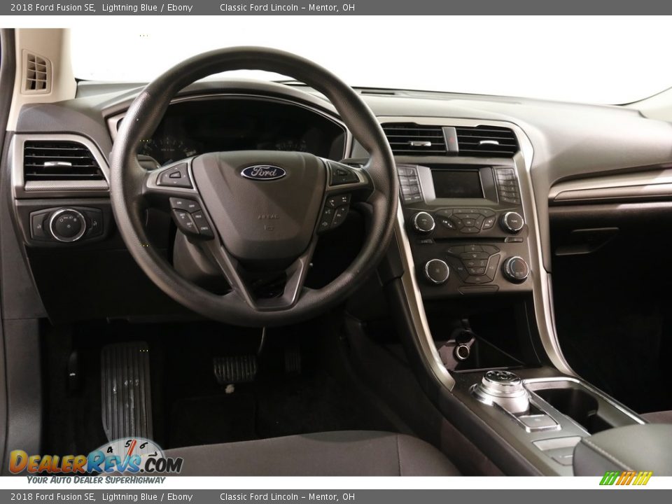 2018 Ford Fusion SE Lightning Blue / Ebony Photo #6