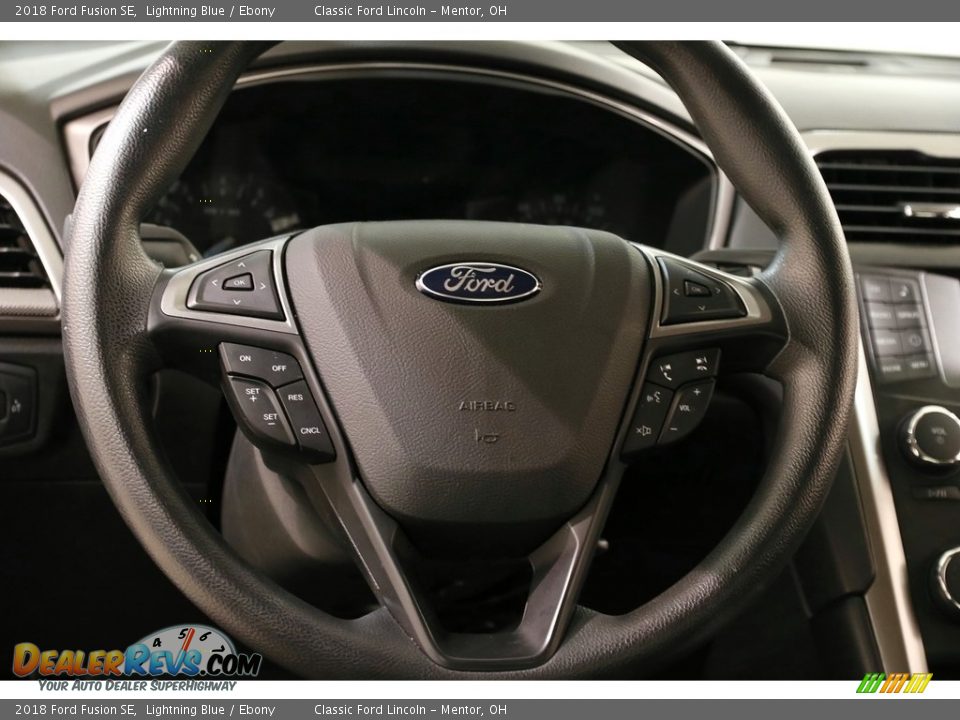 2018 Ford Fusion SE Lightning Blue / Ebony Photo #7