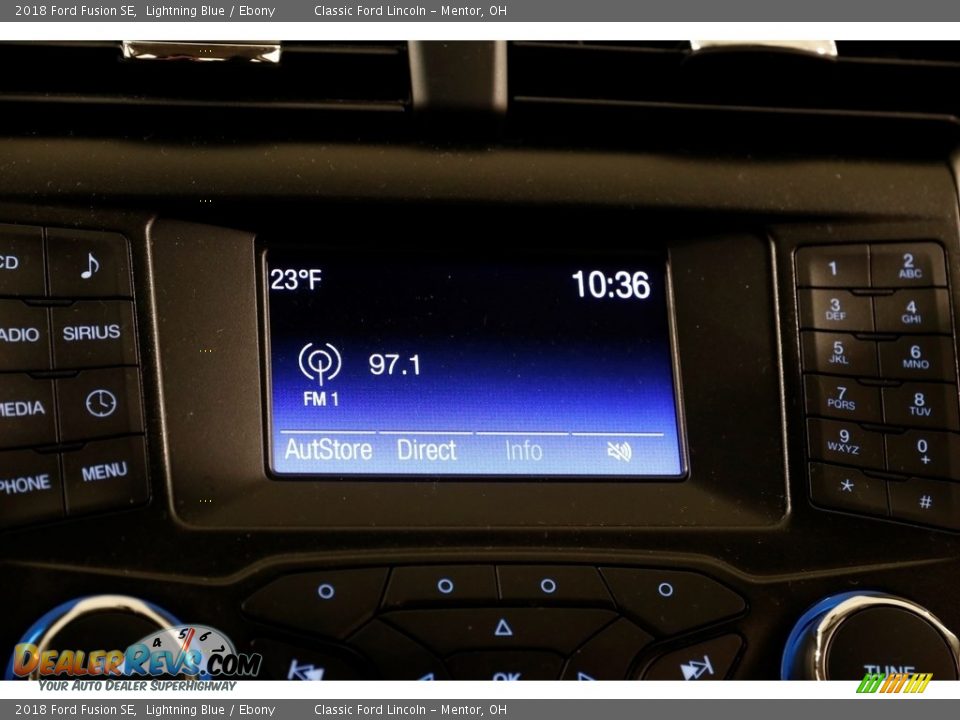 2018 Ford Fusion SE Lightning Blue / Ebony Photo #10