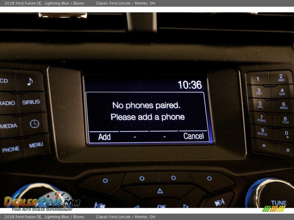 2018 Ford Fusion SE Lightning Blue / Ebony Photo #11