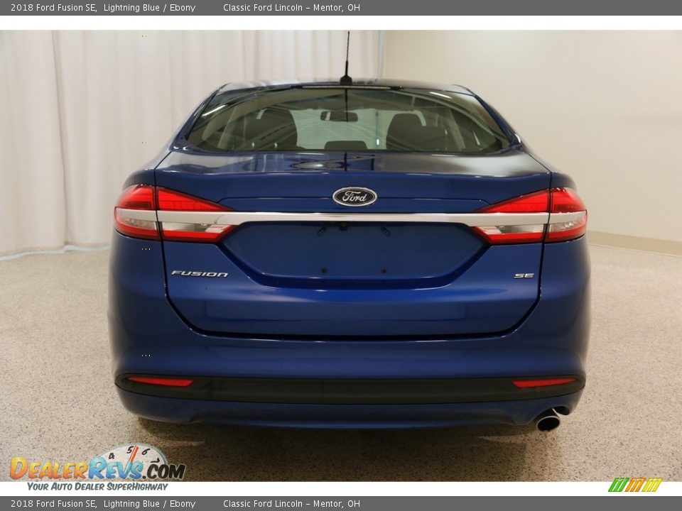 2018 Ford Fusion SE Lightning Blue / Ebony Photo #17