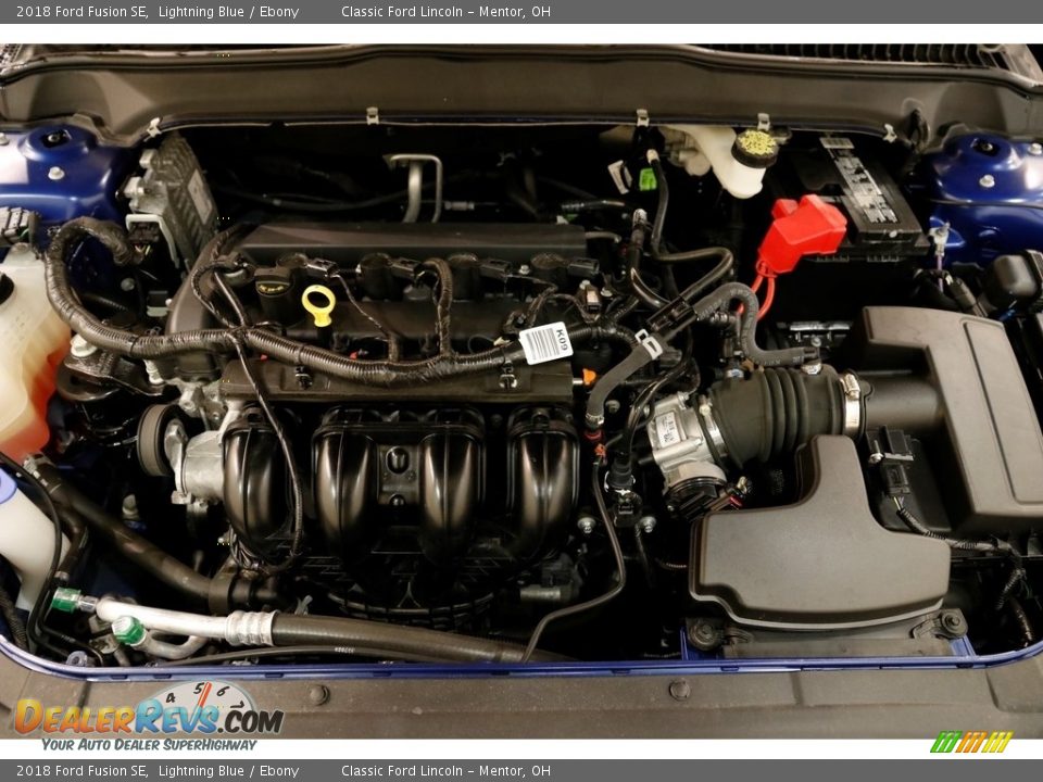 2018 Ford Fusion SE Lightning Blue / Ebony Photo #18