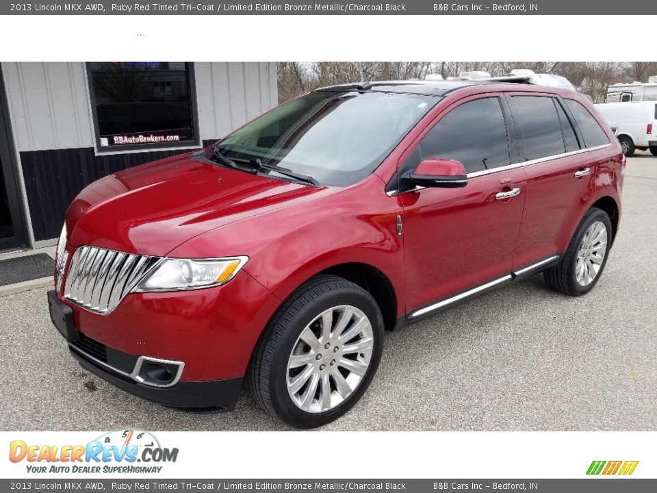 2013 Lincoln MKX AWD Ruby Red Tinted Tri-Coat / Limited Edition Bronze Metallic/Charcoal Black Photo #1