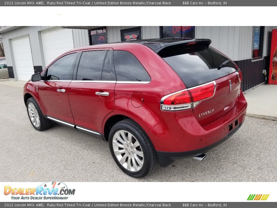 2013 Lincoln MKX AWD Ruby Red Tinted Tri-Coat / Limited Edition Bronze Metallic/Charcoal Black Photo #4