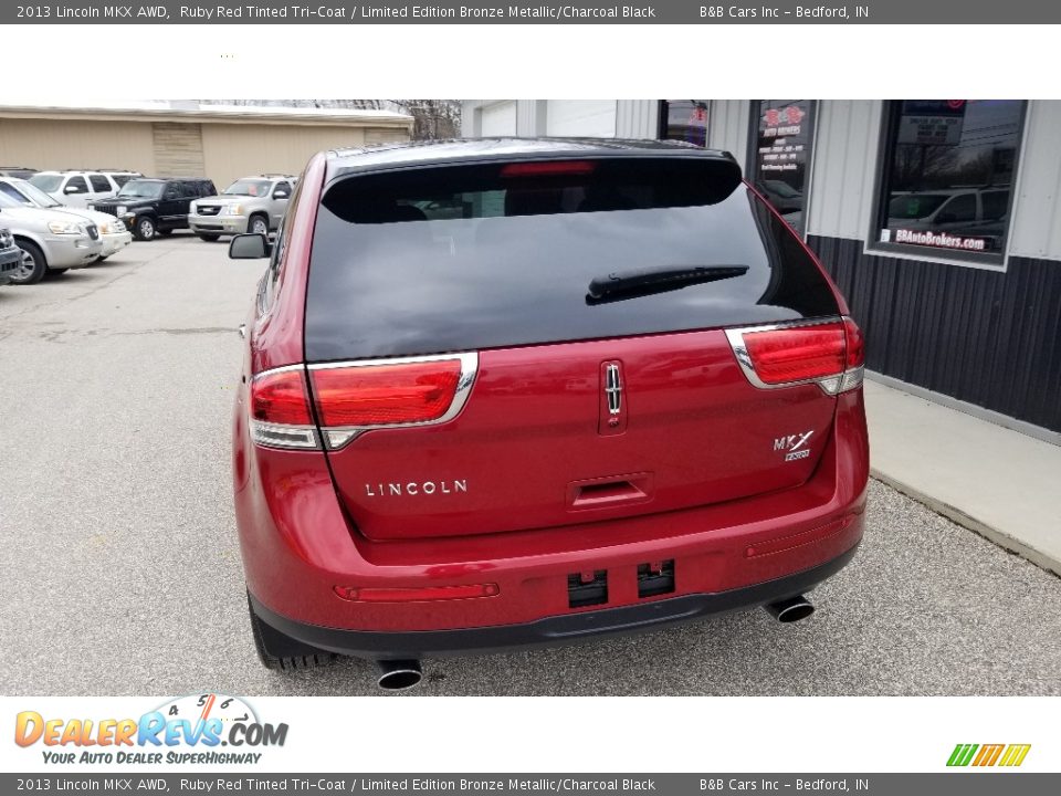 2013 Lincoln MKX AWD Ruby Red Tinted Tri-Coat / Limited Edition Bronze Metallic/Charcoal Black Photo #5