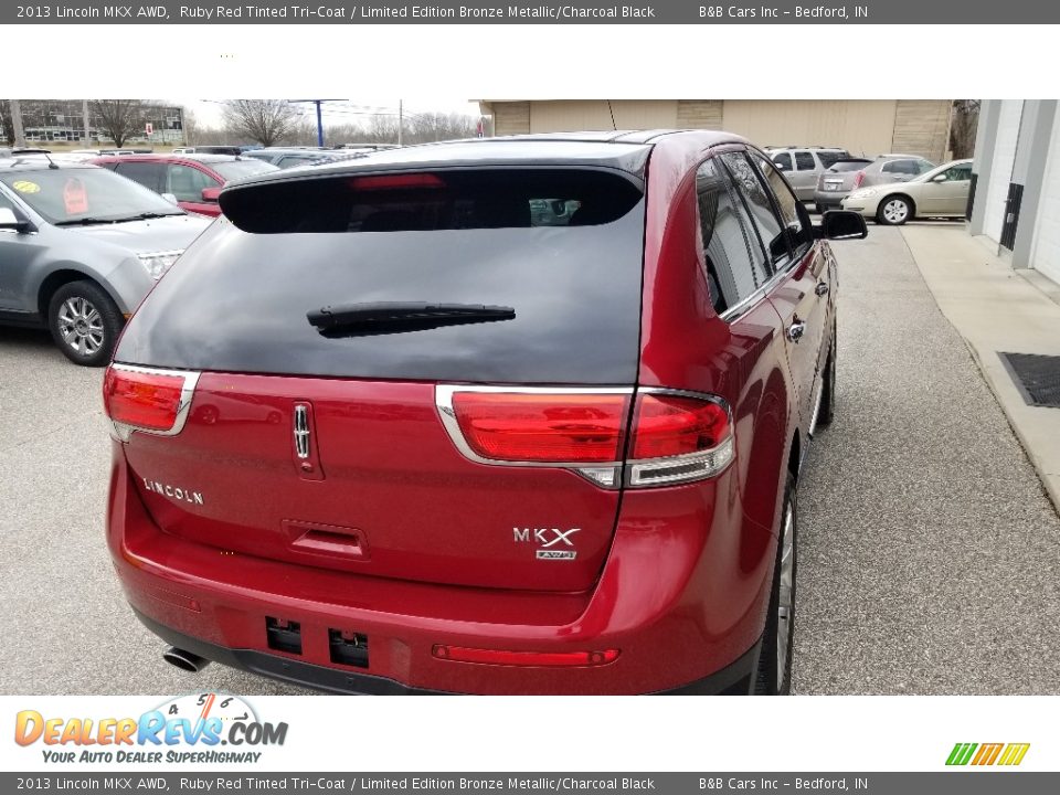 2013 Lincoln MKX AWD Ruby Red Tinted Tri-Coat / Limited Edition Bronze Metallic/Charcoal Black Photo #6