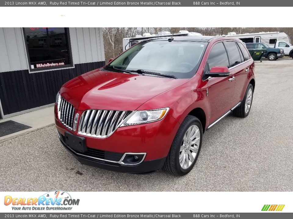 2013 Lincoln MKX AWD Ruby Red Tinted Tri-Coat / Limited Edition Bronze Metallic/Charcoal Black Photo #10