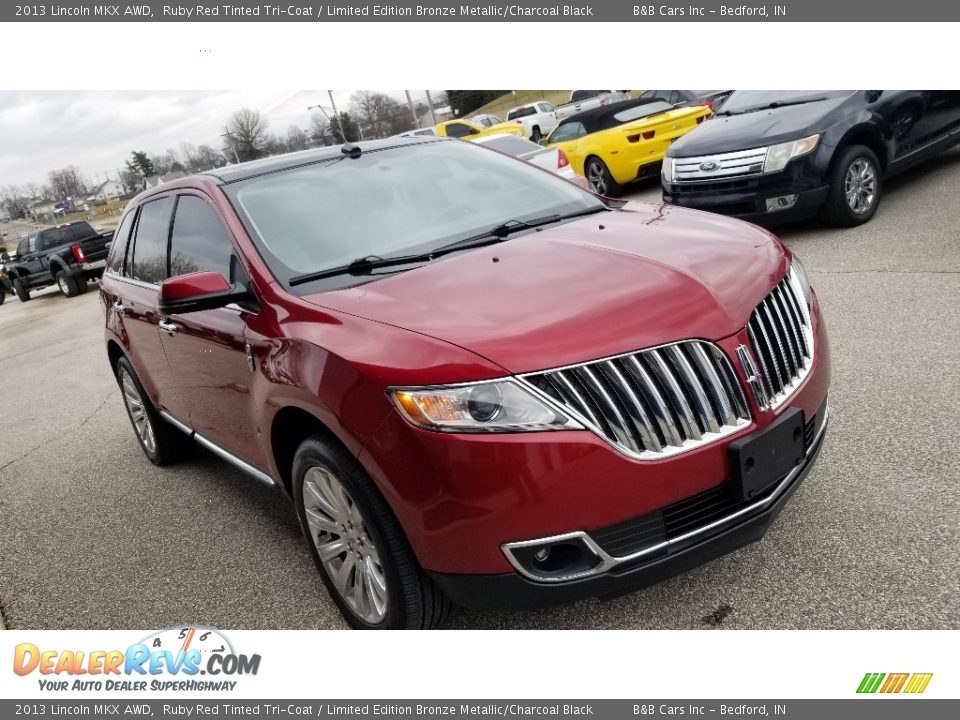 2013 Lincoln MKX AWD Ruby Red Tinted Tri-Coat / Limited Edition Bronze Metallic/Charcoal Black Photo #20