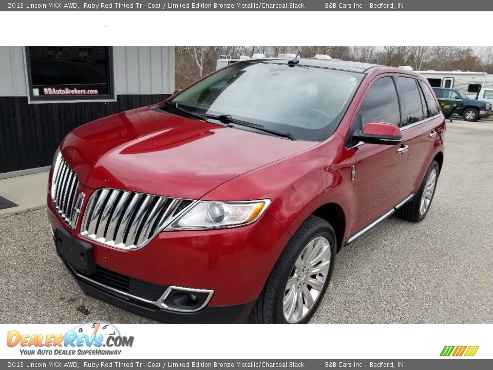 2013 Lincoln MKX AWD Ruby Red Tinted Tri-Coat / Limited Edition Bronze Metallic/Charcoal Black Photo #21