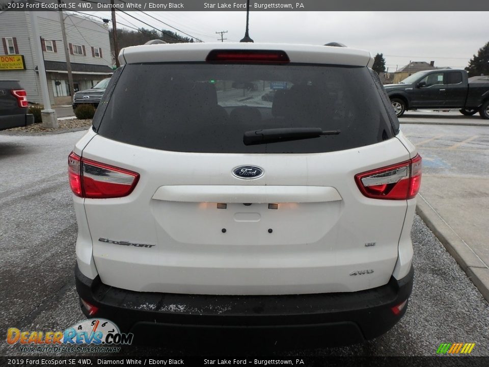 2019 Ford EcoSport SE 4WD Diamond White / Ebony Black Photo #7