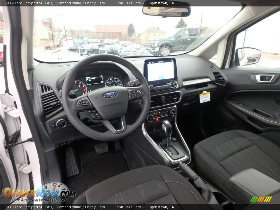 Ebony Black Interior - 2019 Ford EcoSport SE 4WD Photo #12