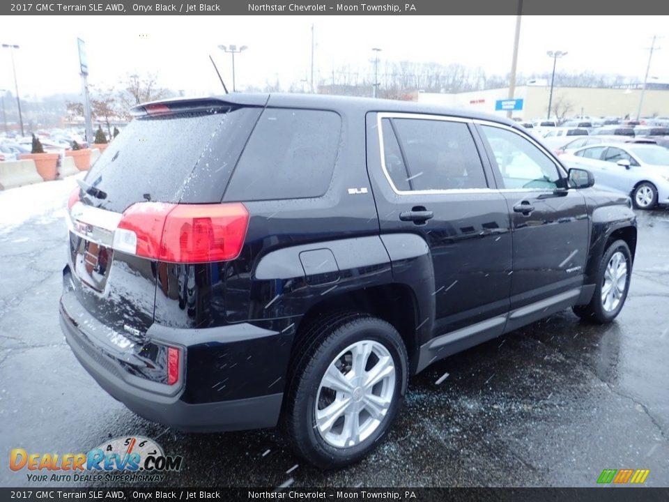 2017 GMC Terrain SLE AWD Onyx Black / Jet Black Photo #9