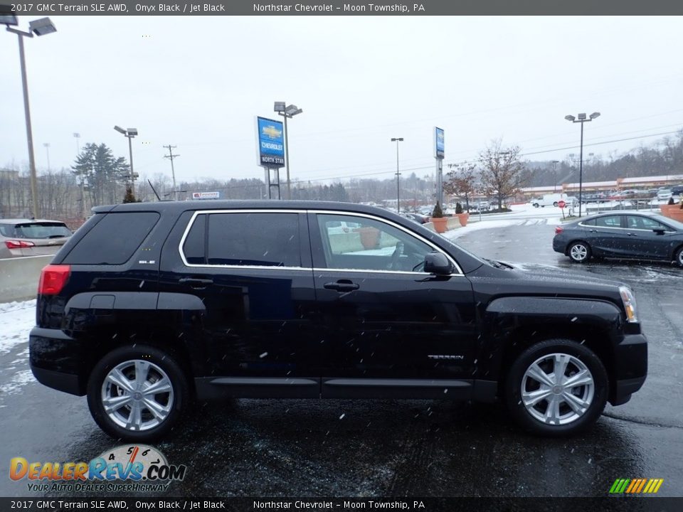 2017 GMC Terrain SLE AWD Onyx Black / Jet Black Photo #10