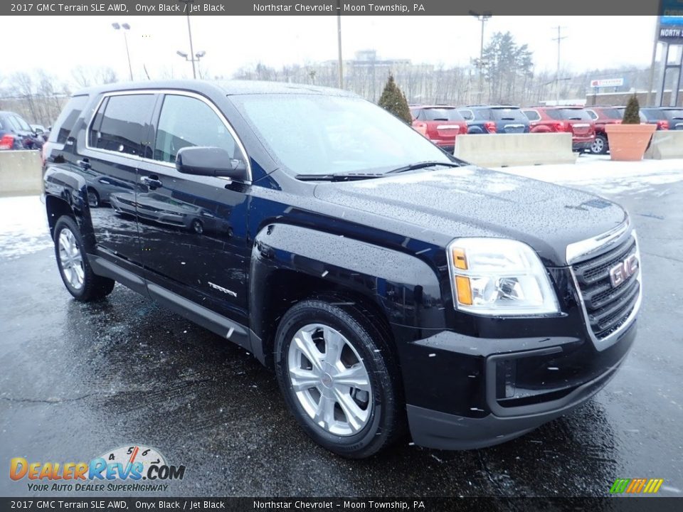 2017 GMC Terrain SLE AWD Onyx Black / Jet Black Photo #11