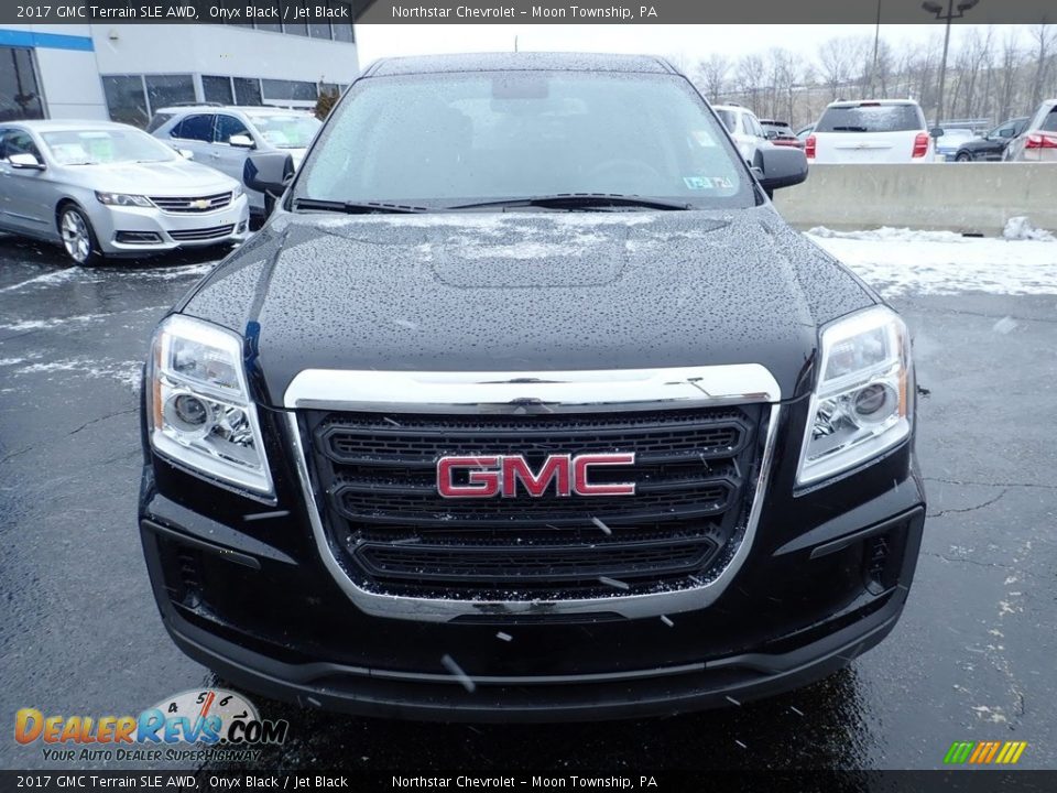 2017 GMC Terrain SLE AWD Onyx Black / Jet Black Photo #12
